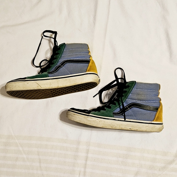 Multi-color sk8 hi vans - Picture 1 of 4